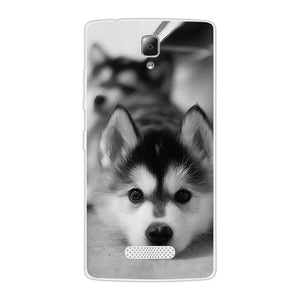 Soft Silicon for Lenovo A2010 A 2010 Case for Lenovo A2010 Phone Silicone Ultra thin Cute Dog Back Cover for Lenovo A2010