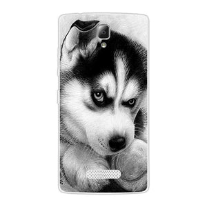 Soft Silicon for Lenovo A2010 A 2010 Case for Lenovo A2010 Phone Silicone Ultra thin Cute Dog Back Cover for Lenovo A2010