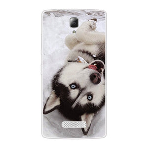 Soft Silicon for Lenovo A2010 A 2010 Case for Lenovo A2010 Phone Silicone Ultra thin Cute Dog Back Cover for Lenovo A2010