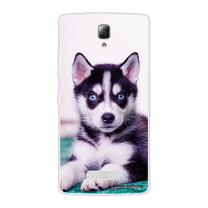 Soft Silicon for Lenovo A2010 A 2010 Case for Lenovo A2010 Phone Silicone Ultra thin Cute Dog Back Cover for Lenovo A2010