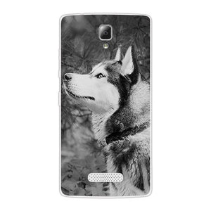 Soft Silicon for Lenovo A2010 A 2010 Case for Lenovo A2010 Phone Silicone Ultra thin Cute Dog Back Cover for Lenovo A2010