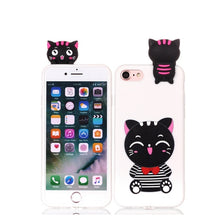 Load image into Gallery viewer, Coque for iPhone 7 7Plus Case 3D Unicorn Panda Dog Silicone Case Cover on for iPhone 5 5S SE 6 6S 8 Plus X XS Phone Case Capinha