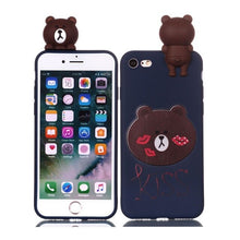 Load image into Gallery viewer, Coque for iPhone 7 7Plus Case 3D Unicorn Panda Dog Silicone Case Cover on for iPhone 5 5S SE 6 6S 8 Plus X XS Phone Case Capinha