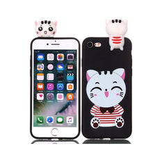 Load image into Gallery viewer, Coque for iPhone 7 7Plus Case 3D Unicorn Panda Dog Silicone Case Cover on for iPhone 5 5S SE 6 6S 8 Plus X XS Phone Case Capinha