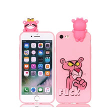 Load image into Gallery viewer, Coque for iPhone 7 7Plus Case 3D Unicorn Panda Dog Silicone Case Cover on for iPhone 5 5S SE 6 6S 8 Plus X XS Phone Case Capinha