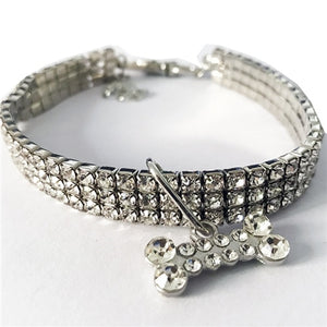 Exquisite Bling Crystal Dog Collar Diamond