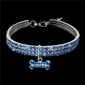 Exquisite Bling Crystal Dog Collar Diamond