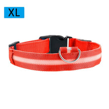 Load image into Gallery viewer, Nylon Pet Dogs &amp; Cats Collars LED Light Night Safety