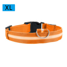 Load image into Gallery viewer, Nylon Pet Dogs &amp; Cats Collars LED Light Night Safety