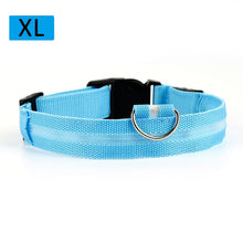 Load image into Gallery viewer, Nylon Pet Dogs &amp; Cats Collars LED Light Night Safety