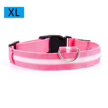 Load image into Gallery viewer, Nylon Pet Dogs &amp; Cats Collars LED Light Night Safety