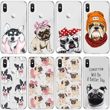 Load image into Gallery viewer, Dog  Case For iPhone XS Max XR X SE 6 6S 7 8 Plus Cover For Xiaomi Redmi Note 3 4X 5A 6 Pro S2 5 Plus 6A 4A 3S Mi A1 5X Coque