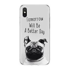 Dog  Case For iPhone XS Max XR X SE 6 6S 7 8 Plus Cover For Xiaomi Redmi Note 3 4X 5A 6 Pro S2 5 Plus 6A 4A 3S Mi A1 5X Coque