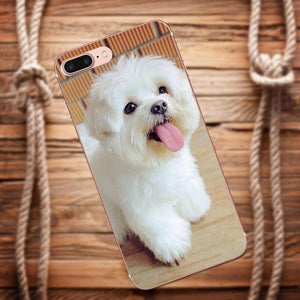 Galaxy.Alpha.Core.Prime.Note 4 5 8 S3 S4 S5 S6 S7 S8 S9 mini edge Plus TPU Cell Phone Case Cover White Maltese Puppies Dog