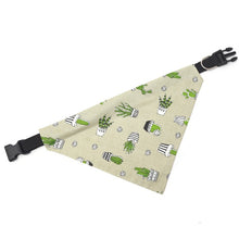 Load image into Gallery viewer, Handmade Cactus Print Over Collar Dog Bandana