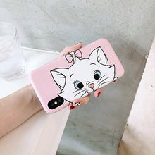 Load image into Gallery viewer, Cartoon pet dog marie cat soft case for iphone XSMax XR matte cover case for iphone 6 6s 6 s 7 8 plus X cases back phone fundas