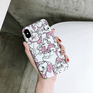 Cartoon pet dog marie cat soft case for iphone XSMax XR matte cover case for iphone 6 6s 6 s 7 8 plus X cases back phone fundas