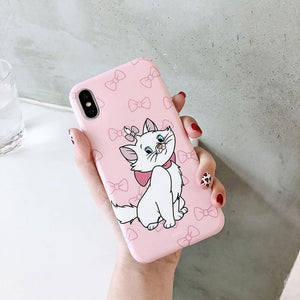 Cartoon pet dog marie cat soft case for iphone XSMax XR matte cover case for iphone 6 6s 6 s 7 8 plus X cases back phone fundas