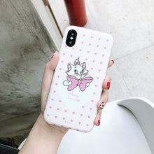 Load image into Gallery viewer, Cartoon pet dog marie cat soft case for iphone XSMax XR matte cover case for iphone 6 6s 6 s 7 8 plus X cases back phone fundas