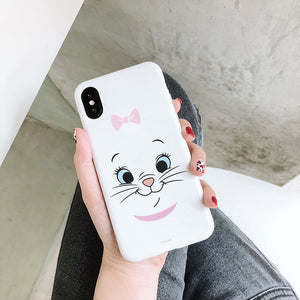 Cartoon pet dog marie cat soft case for iphone XSMax XR matte cover case for iphone 6 6s 6 s 7 8 plus X cases back phone fundas