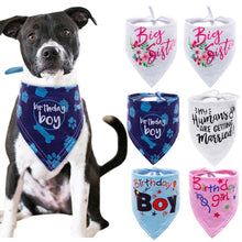 Load image into Gallery viewer, Dog Bandana Bibs Head Scarf Doggie Neckerchief