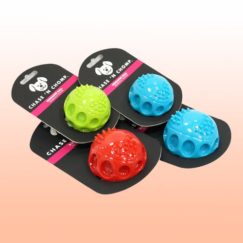 CAITEC Dog Toys Squeaking Bouncing Ball
