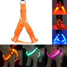 Load image into Gallery viewer, Rechargeable LED Nylon Pet Dog Cat Harness