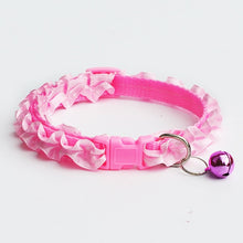 Load image into Gallery viewer, Cat Dog Lace Collar With Bell Adjustable Buckle