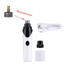 Load image into Gallery viewer, Dog Nail Grinder Rechargeable Nails Trimmer Pets Cutter Portable Puppy Dog Cat Care nail polisher Electric Pet