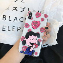 Load image into Gallery viewer, Cute Cartoon Dog Bracket Phone Cases For iphone x xr xs max xs Case Purple glossy silicone cover For iphone 6 6s 7 8plus Capa