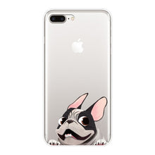 Load image into Gallery viewer, Back Cover For iPhone X XR XS MAX 8 7 6S 6 S Pug Dog French Bulldog Silicone Soft Case For iPhone 8 7 6S 6 S Plus Phone Case