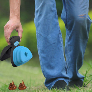 Portable Dog Cat Pooper Scooper Poop Scoop Clean Pick Up Excreta Cleaner Tools Outdoor Foldable Pet Cleaning Supplies