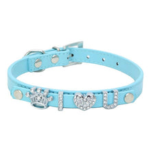 Load image into Gallery viewer, Rhinestone Happy Dog &amp; CAts Collars Personalized