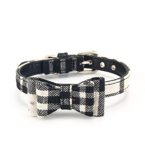 Plaid Dog Collar Cute  Basic Adjustable