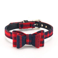 Load image into Gallery viewer, Plaid Dog Collar Cute  Basic Adjustable