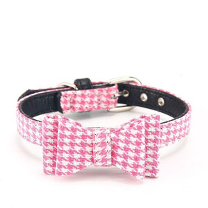 Plaid Dog Collar Cute  Basic Adjustable