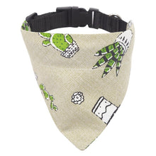 Load image into Gallery viewer, New Cereus Print  Adjustable Dog Bandanas